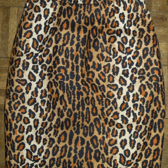 SOLD VTG 80s Patrick Kelly Leopard Pencil Skirt - Picture 6 of 8